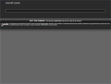 Tablet Screenshot of coraf.com
